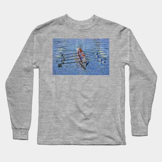 The art of rowing Long Sleeve T-Shirt by dltphoto